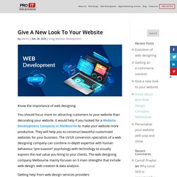 Give a new look to your website