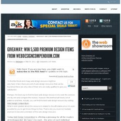 Giveaway: Win 5,500 premium design items from WebDesignCompendium.com