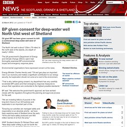BP given consent for deep-water well North Uist west of Shetland