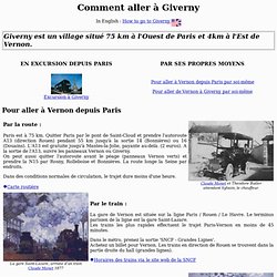 Comment aller à Giverny depuis Paris ?