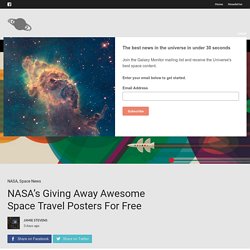NASA's Giving Away Awesome Space Travel Posters For Free