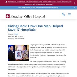 Giving Back: How One Man Helped Save 17 Hospitals