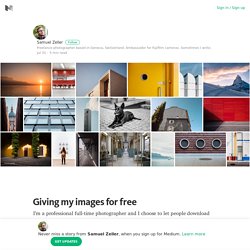 Giving my images for free – Medium