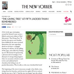 “The Giving Tree” at Fifty: Sadder Than I Remembered