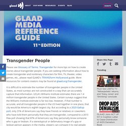 GLAAD Media Reference Guide - Transgender