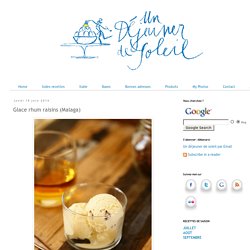 Un dejeuner de soleil: Glace rhum raisins (Malaga)