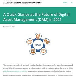 A Quick Glance at the Future of Digital Asset Management (DAM) in 2021