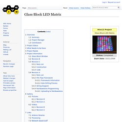 Glass Block LED Matrix - Hive13 Wiki -iOSFlashVideo