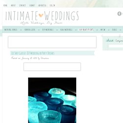 Ice Shot Glasses: DIY Winter Wedding or Party Drinks