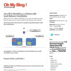 Glassfish 3.1.1 Cluster with Load-Balancer Installation