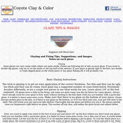 Glaze Tips - Coyote Clay & Color