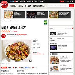 Maple-Glazed Chicken Recipe : Food Network Kitchens
