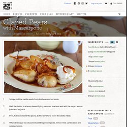 Glazed Pears with Mascarpone - Maggie Beer