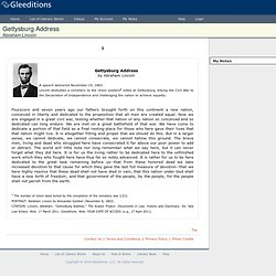 Gettysburg Address