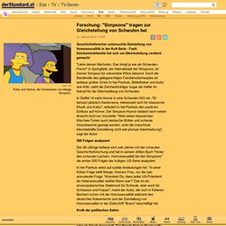 Forschung: "Simpsons" tragen zur Gleichstellung von Schwulen bei - TV-Serien - derStandard.at › Etat