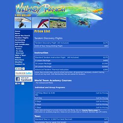 Hang Gliding Orlando Florida - Learn to Fly - Wallaby Ranch Flight Park