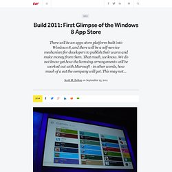Build 2011: First Glimpse of the Windows 8 App Store - ReadWriteCloud