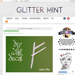 Glitter Mint: diy