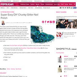 DIY Glitter Nail Polish