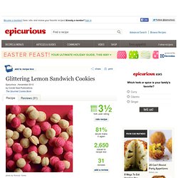 Glittering Lemon Sandwich Cookies Recipe at Epicurious