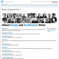 Global architecture and design firms