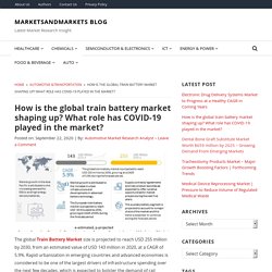 How is the global train battery market shaping up? What role has COVID-19 played in the market?