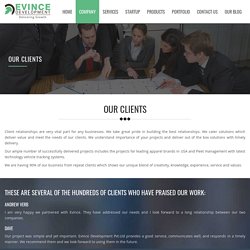 Our Global Clients of Evince Development Pvt.Ltd