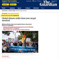 Global climate strike: how you can get involved