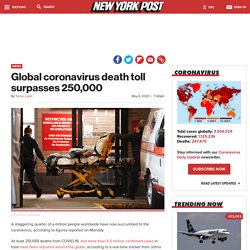 Global coronavirus death toll surpasses 250,000