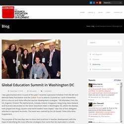Global Education Summit in Washington DC