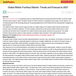 Global Mobile Fronthaul Market -Trends and Forecast to 2027