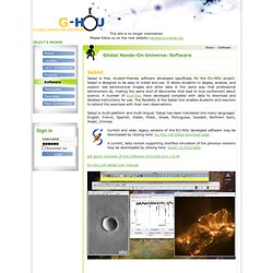Global Hands-On Universe: Software