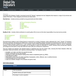 Global City Indicators Facility : Themes