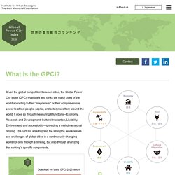 Global Power City Index (GPCI) - Institute for Urban Strategies