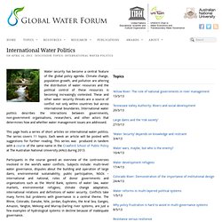International Water Politics