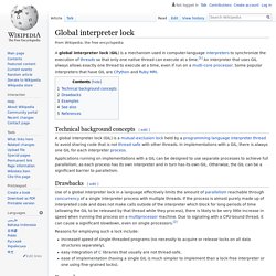 Global interpreter lock