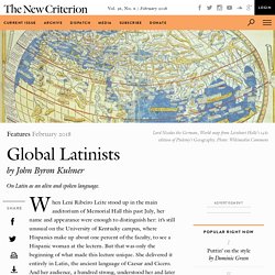 Global Latinists by John Byron Kuhner