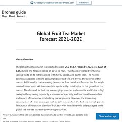 Global Fruit Tea Market Forecast 2021-2027. – Drones guide