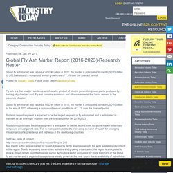 Global Fly Ash Market Report (2016-2023)-Research Nester