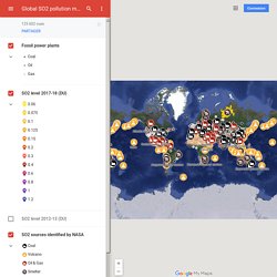 Global SO2 pollution map – Google My Maps