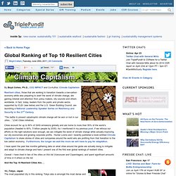 Global Ranking of Top 10 Resilient Cities