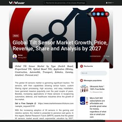 Global Tilt Sensor Market Growth, Price, Revenue, Share and Analysis by 2027