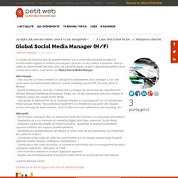 Global Social Media Manager (H/F)