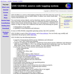 GLOBAL source code tagging system