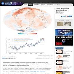 Long-Term Global Warming Trend Continues