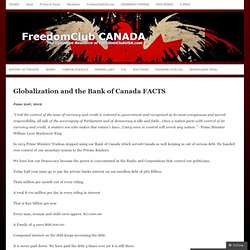 Globalization and the Bank of Canada FACTS « FreedomClub CANADA