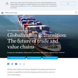 Globalization in transition: The future of trade and global value chains