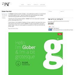 Glober free font