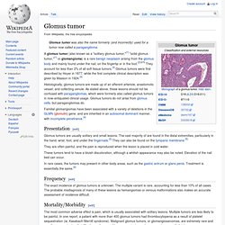 Glomus tumor