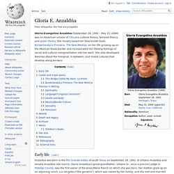 Gloria E. Anzaldúa - Wikipedia